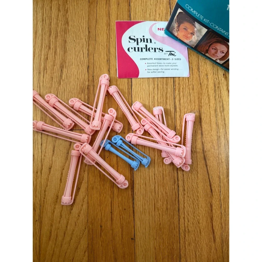 Vintage Toni Spin Curlers Hair Perm‎ Rods Assorted Sizes Multi Color Huge Lot